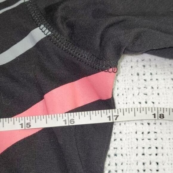 Tek Gear Black Multicolored Striped Athletic Long Sleeve Pullover Sz S Shirt - Picture 4 of 8